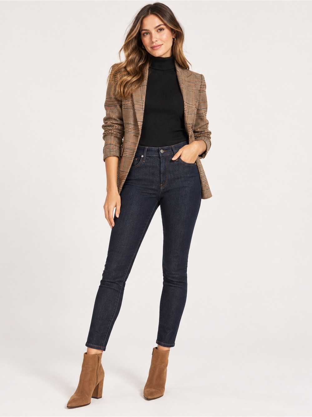 AG Farrah Skinny Ankle Jeans 29R Dark Indigo High Rise Stretch Denim